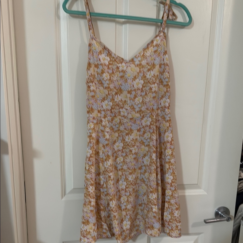GAP Floral Dress in Yellow and Cream